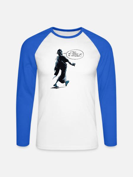 Asterix & Obelix - César veni vidi vici - Unisex Baseballshirt langarm - Weiß/Royalblau