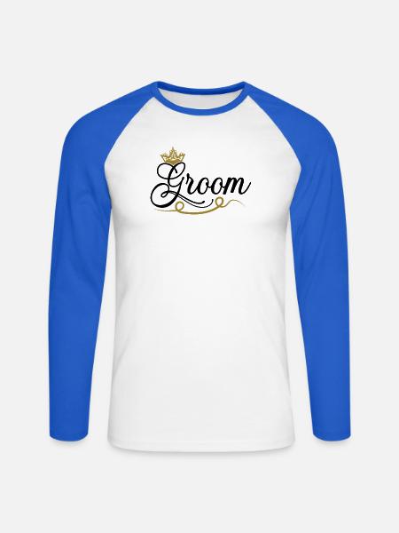 Hotelpage - Unisex Baseballshirt langarm - Weiß/Royalblau