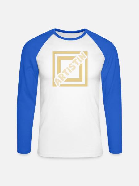 Geschenk für Artistin - Unisex Baseballshirt langarm - Weiß/Royalblau