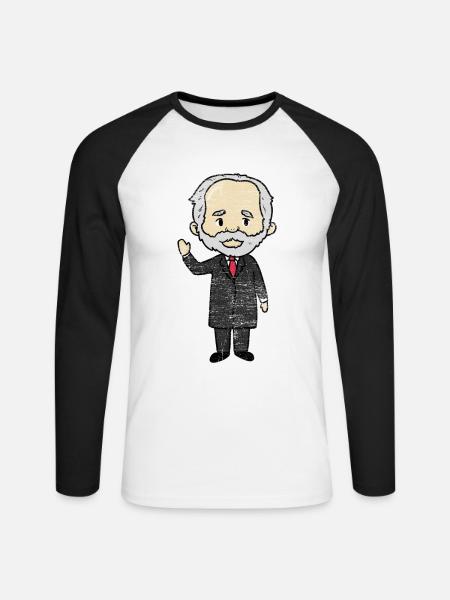 Meisterhafter Tschaikowsky Komponist - Unisex Baseballshirt langarm - Weiß/Schwarz