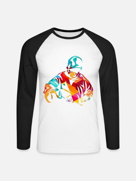 Nervenstarker Neurochirurg Operationssaal - Unisex Baseballshirt langarm - Weiß/Schwarz
