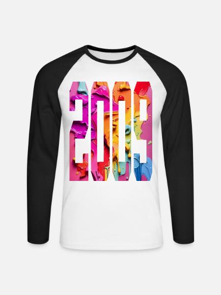 BUNT 17TH BIRTHDAY 2009 - Unisex Long Sleeve Baseball T-Shirt - white/black