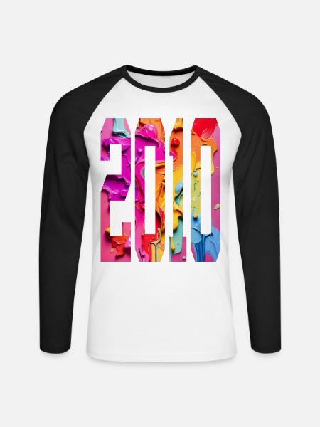 BUNT 16E ANNIVERSAIRE 2010 - T-shirt baseball manches longues Homme - blanc/noir