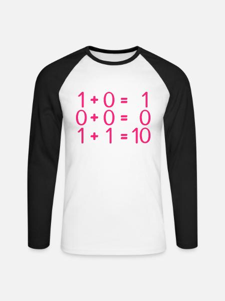 Informatik Regeln Programmierer - Unisex Baseballshirt langarm - Weiß/Schwarz