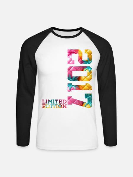 9TH BIRTHDAY LIMITED EDITION 2017 - Unisex Long Sleeve Baseball T-Shirt - white/black