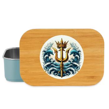 Symbole du trident - Boîte à goûter - bleu pâle - Devant