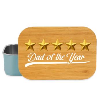 Vater des Jahres Sternen-Glanz - Lunch Box - Hellblau - Vorne