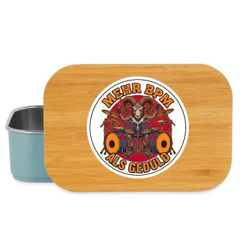 Mehr BPM als Geduld Drummer T-Shirt - Lunch Box - Hellblau - Vorne