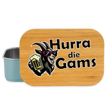 Hurra die Gams – Hüttengaudi & Après-Ski Party - Lunch Box - Hellblau - Vorne