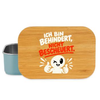 Ich bin behindert, nicht bescheuert. - Lunch Box - Hellblau - Vorne