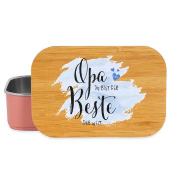 Opa du bist der Beste der Welt - Lunch Box - Hellrosa - Vorne