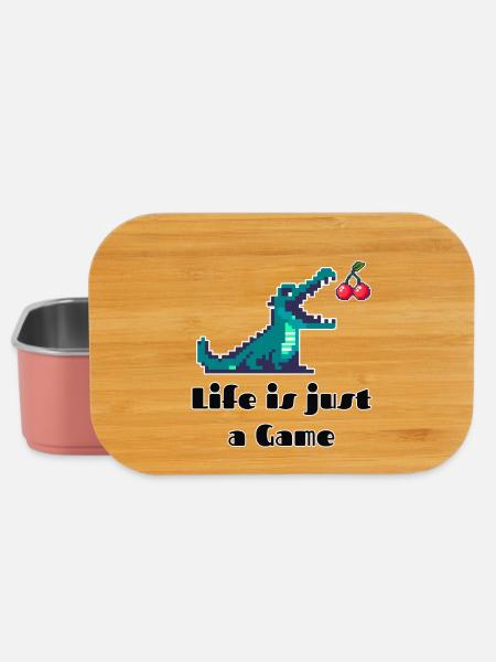 Life is Just a Game Retro Pixel Art Design - Lunch Box - Hellrosa