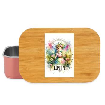 Prinzessin - Pixies - Blumen, Aquarell, Fee - Lunch Box - Hellrosa - Vorne