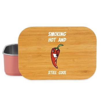 Smoking Hot And Still Cool Chili Scharf Lustig - Lunch Box - Hellrosa - Vorne