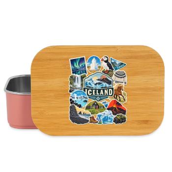 Island Reisesticker - Lunch Box - Hellrosa - Vorne