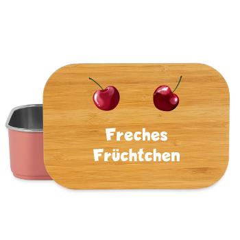 Freches Früchtchen - Zwei Kirschen Busen - Lunch Box - Hellrosa - Vorne