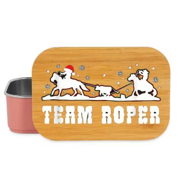 Team Roper Rodeo Cowboy Lasso Weihnachten - Lunch Box - Hellrosa - Vorne