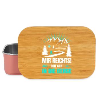 Mir_reichts_ich_geh_in_die_Berge - Lunch Box - Hellrosa - Vorne