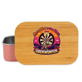 Retro Dartfigur Überworfen - Lunch Box - Hellrosa - Vorne