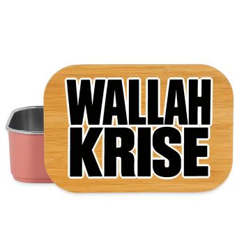 Wallah Krise – Lustiger Spruch - Lunch Box - Hellrosa - Vorne