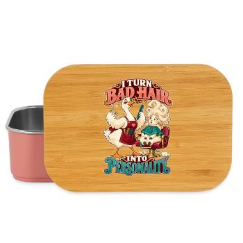  Friseurin I Turn Bad Hair Into Personality - Lunch Box - Hellrosa - Vorne