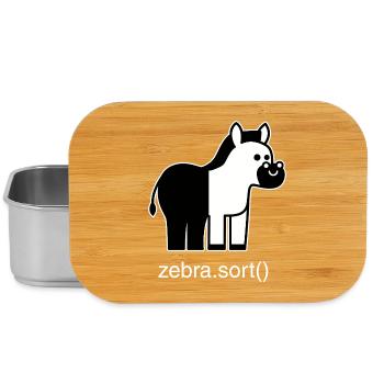 Sortiertes Zebra - Lunch Box - Silber - Vorne