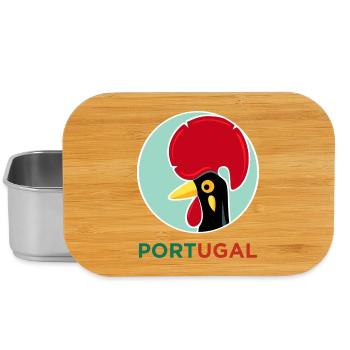 Hahn von Barcelos, Portugal - Lunch Box - Silber - Vorne