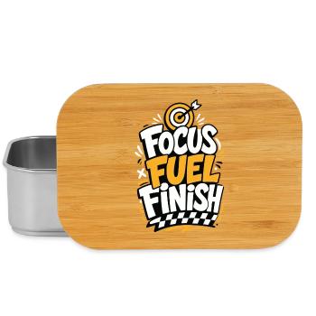 Focus Fuel Finish – Zielscheibe und Zielflagge - Lunch Box - Silber - Vorne