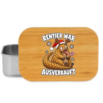 Rentier War Ausverkauft Pangolin - Lunch Box - Silber - Vorne