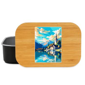 St Wolfgang Austria Vintage Travel Poster Souvenir - Lunch Box - black - Front