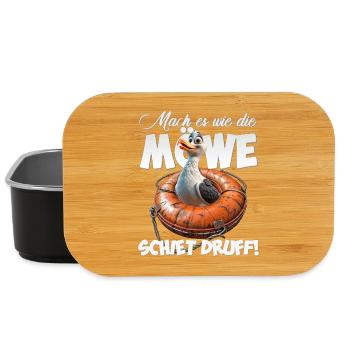 Freche Möwe #lovely toons - Lunch Box - Schwarz - Vorne