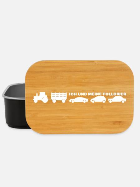 Ich und meine Follower - Bauer Traktor - Lunch Box - Schwarz