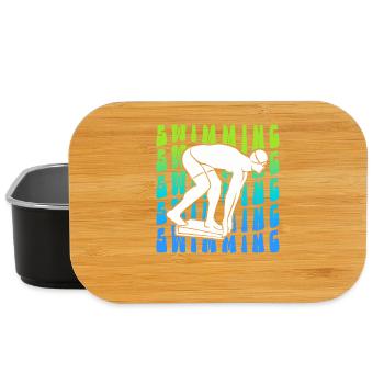 Schwimmer Schwimmsport Schwimmen Schwimm - Lunch Box - Schwarz - Vorne