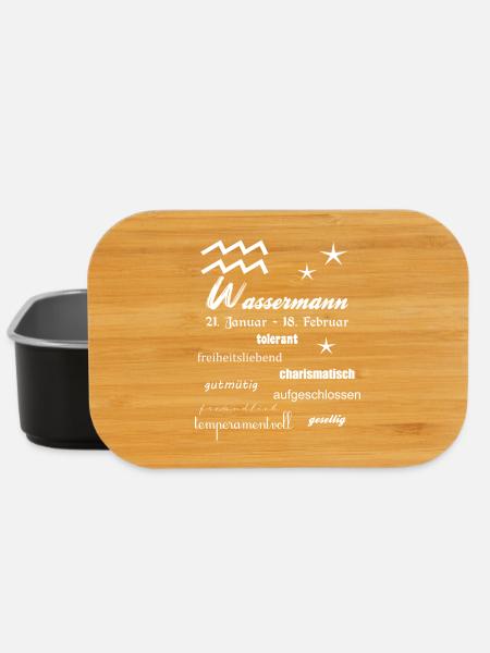 Wassermann Sternzeichen - Lunch Box - Schwarz