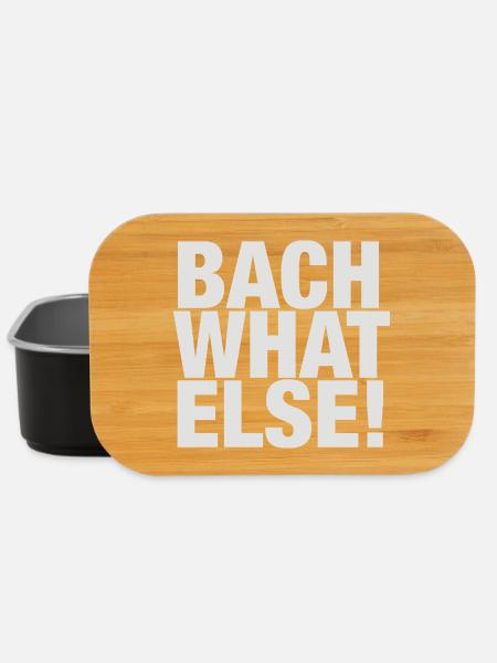 Johann Sebastian Bach T-Shirt lustiger Spruch - Lunch Box - Schwarz