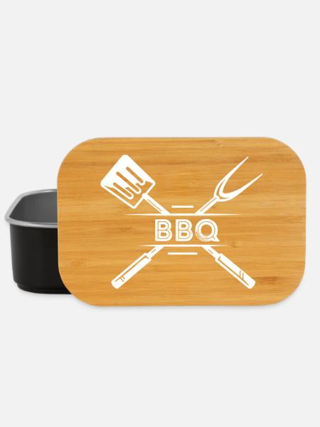 BBQ Kitchen Apron - Lunch Box - black