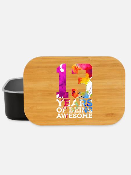 13 YEARS OF BEING AWESOME 13. GEBURTSTAG - Lunch Box - Schwarz