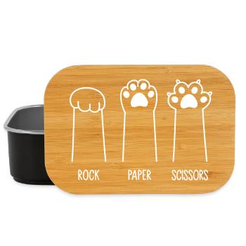 Roche Papier Ciseaux - Boîte à goûter - noir - Devant