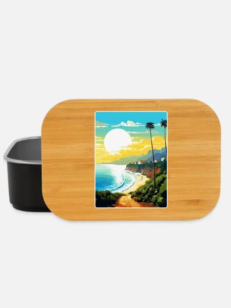 Teneriffa Spanien Vintage Reiseplakat Souvenir WPA - Lunch Box - Schwarz