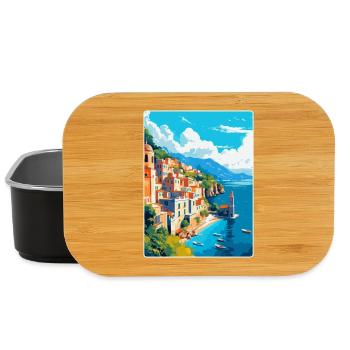 Amalfi Italy Vintage Travel Poster WPA Souvenir - Lunch Box - black - Front