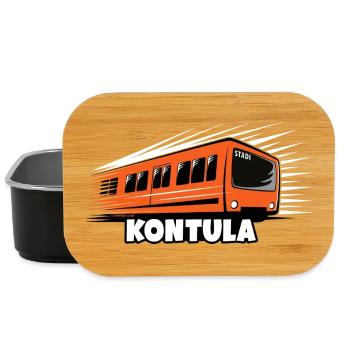 06-KONTULA HELSINKI Textil- und Geschenkprodukte - Lunch Box - Schwarz - Vorne