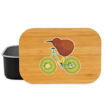 Fahrradverrückter Kiwi Radsportler - Lunch Box - Schwarz - Vorne