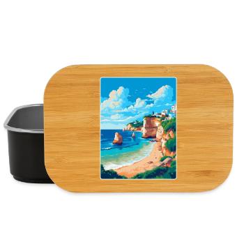 Algarve Portugal Vintage Reiseplakat Souvenir - Lunch Box - Schwarz - Vorne