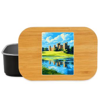 Leeds Castle England Uk Travel Poster Souvenir WPA - Lunch Box - black - Front