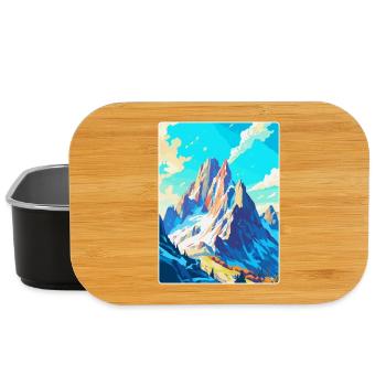 Dachstein Österreich Vintage Reiseplakat Souvenir - Lunch Box - Schwarz - Vorne
