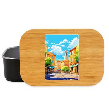 Aix En Provence Frankreich Vintage Reiseposter WPA - Lunch Box - Schwarz - Vorne