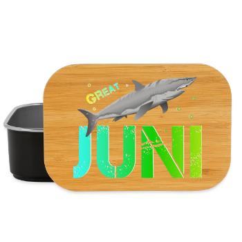 Juni Namenstag Geburtstag Juni - Lunch Box - Schwarz - Vorne