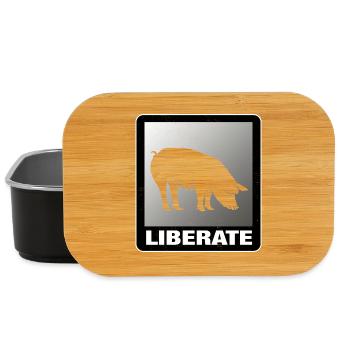 Liberate Vegan Animal Liberation - Lunch Box - Schwarz - Vorne