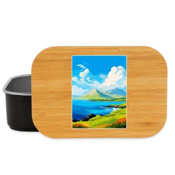 Isle Of Raasay Scotland Uk Vintage Travel Poster - Lunch Box - black - Front