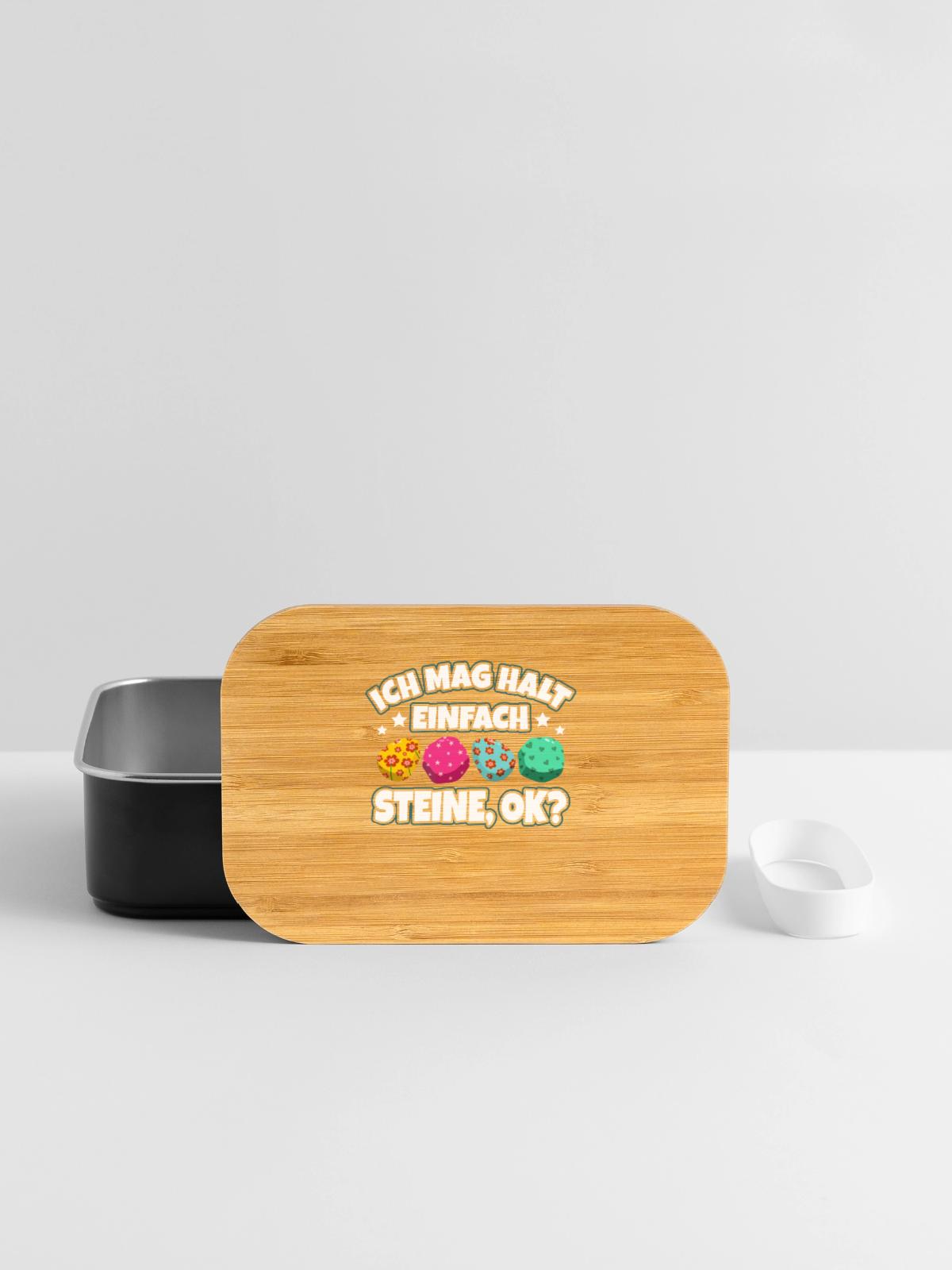 Steine - Lunch Box - Schwarz - Vorne